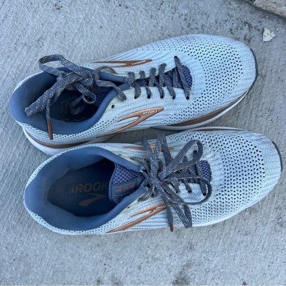 Brooks Revel 3 Gray Gold running Shoes 1203021b089 Size 6B - Picture 5 of 9
